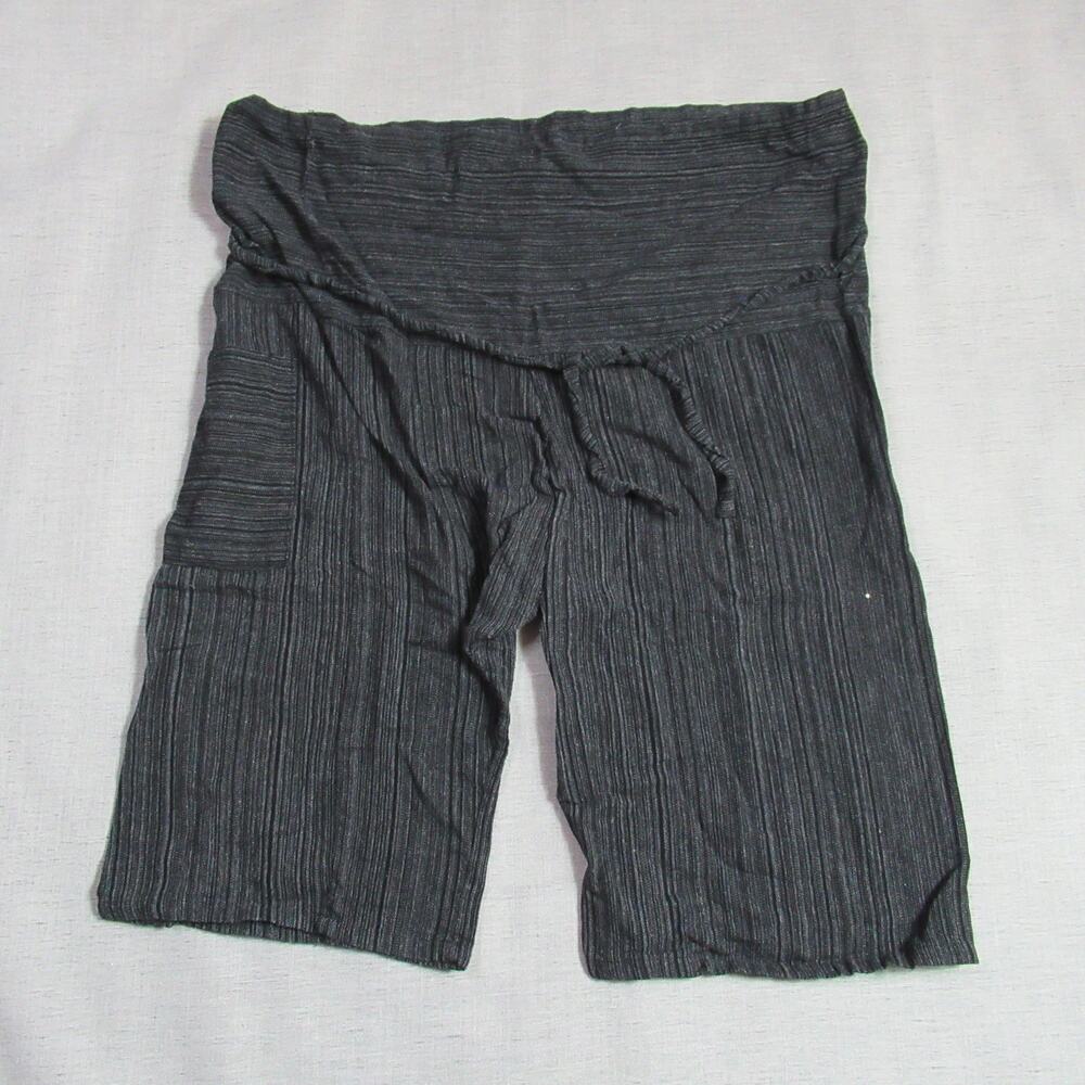 Earthbound Shorts One Size Grey Cargo Skater Indie Lounge Yoga Boho Festival 90s